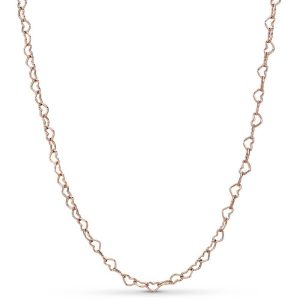 Joined hearts 14k Rose Gold-plated necklace