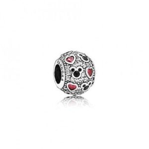 Disney. Sparkling Mickey & Hearts Charm