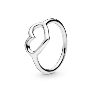 Heart sterling silver ring