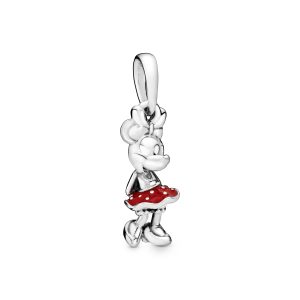 Disney Minnie silver pendant with red enamel