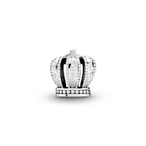 Crown silver charm
