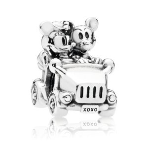 Disney Mickey & Minnie car silver charm