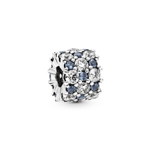 Blue and Clear Sparkle Charm