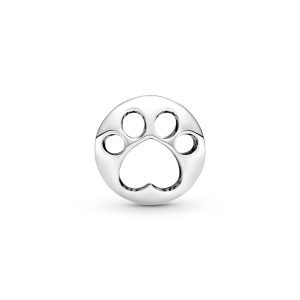 Openwork Paw Print Charm