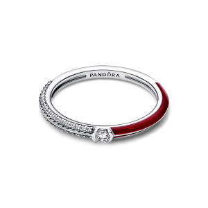 Pandora ME Pavé & Red Dual Ring