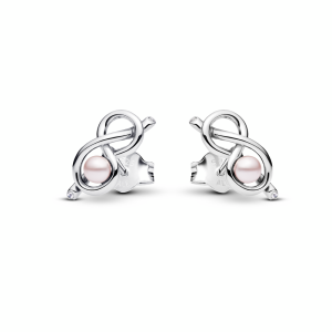 Infinity Knot Stud Earrings