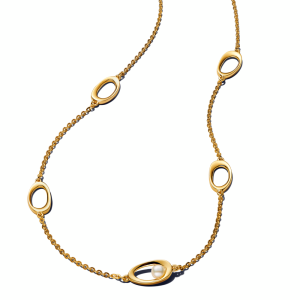 14k gold-plated pendant necklace with white treated cultured pearl