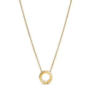 Pandora Logo Pavé Circle Collier Necklace