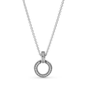 Double Circle Pendant & Necklace