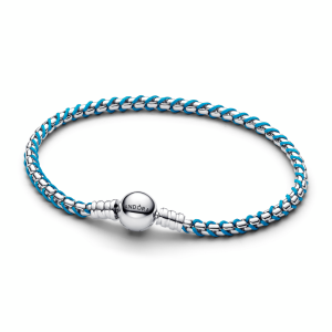 Blue Cord Snake Chain Bracelet