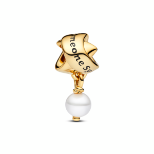 Treated Freshwater Cultured Pearl Ribbon Charm