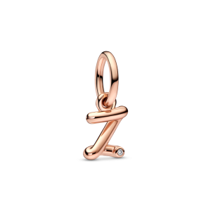 Letter Z Script Alphabet Dangle Charm