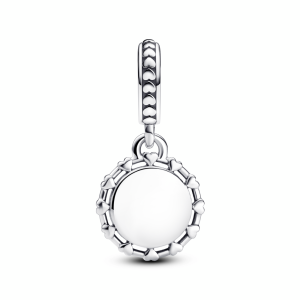 Engravable sterling silver dangle