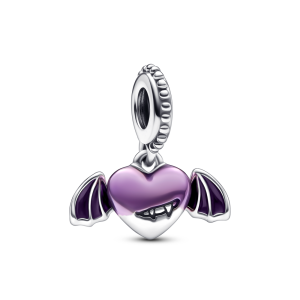Vampire Winged Heart Dangle Charm