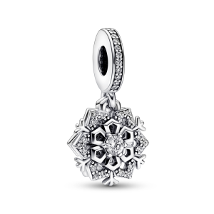Sparkling Snowflake Double Dangle Charm