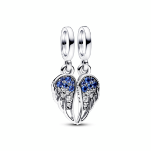 Sparkling Splitable Angel Wings Dangle Charm