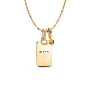 November Dangle Charm Necklace Set